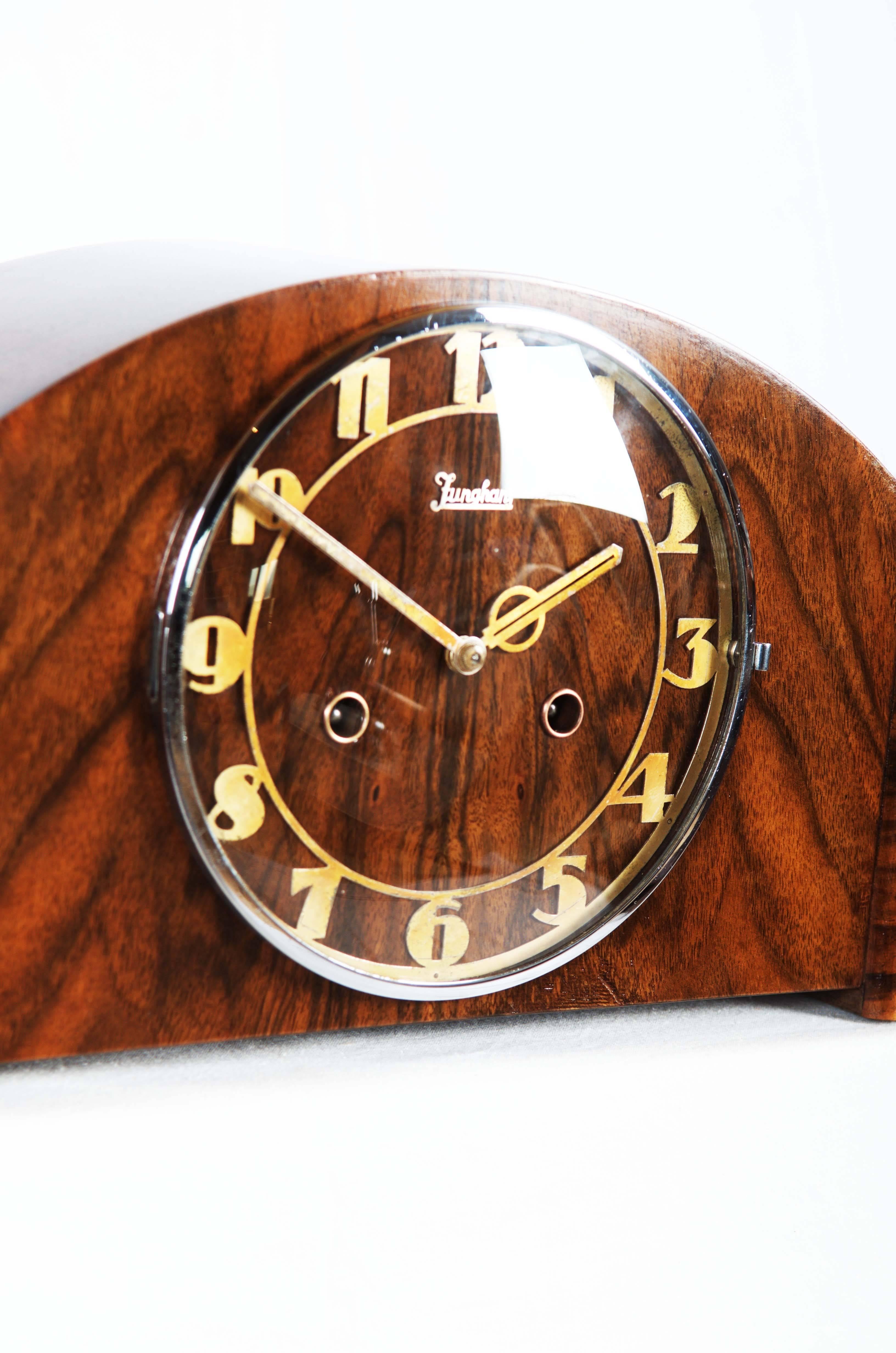 Art Deco Junghans Mantel Clock 3
