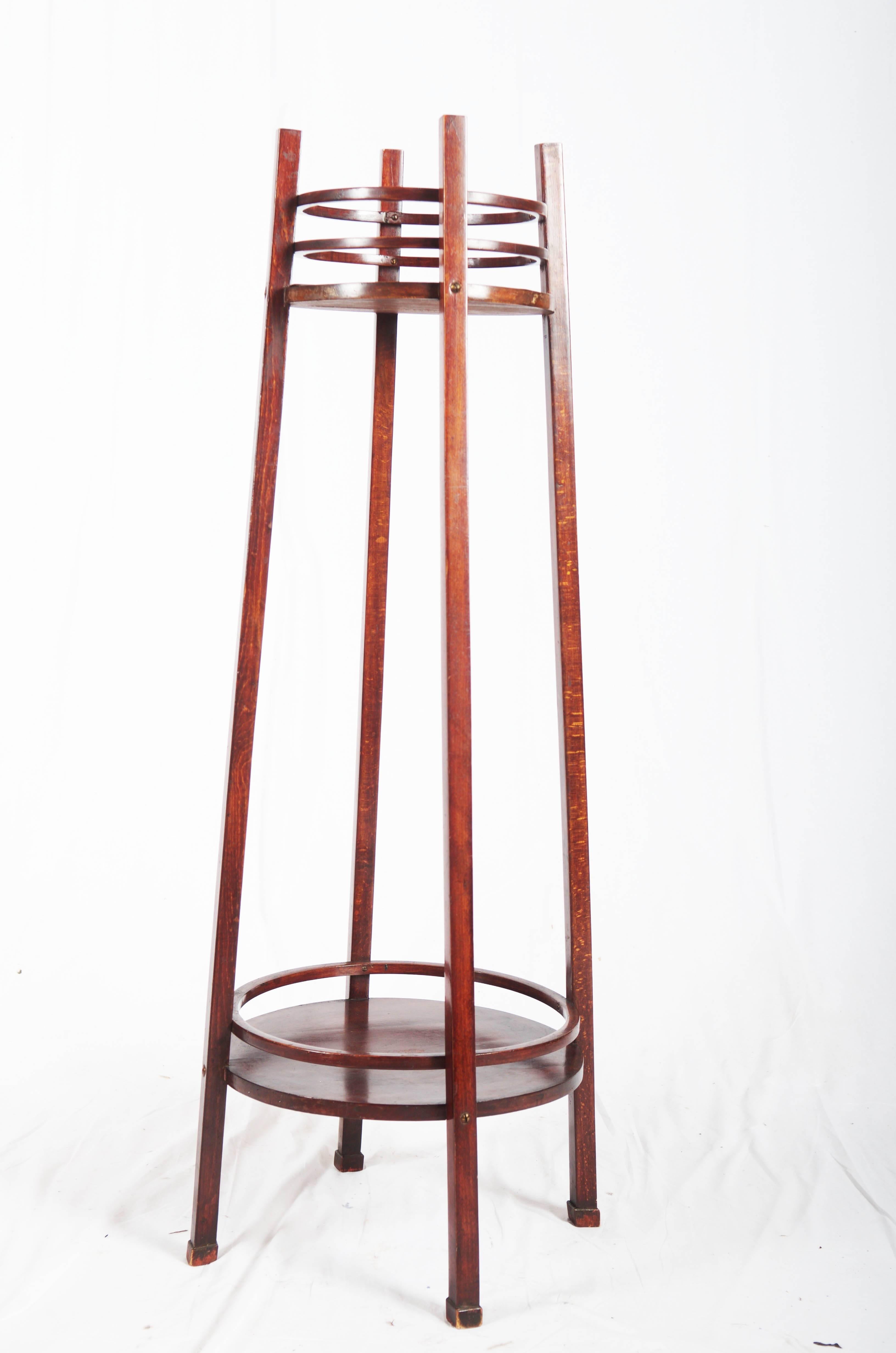 Early 20th Century Rare Thonet Plant Stands or Pedestal