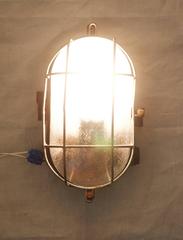 Bakelite Wall or Ceiling Industrial Lamp from 1940s
