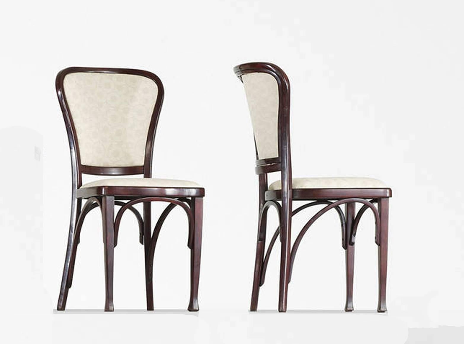 Vienna Secession Set of Six Dining Chairs by Gustav Siegel for Thonet