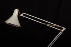 Grey Desk, Table Lamp By Luxo