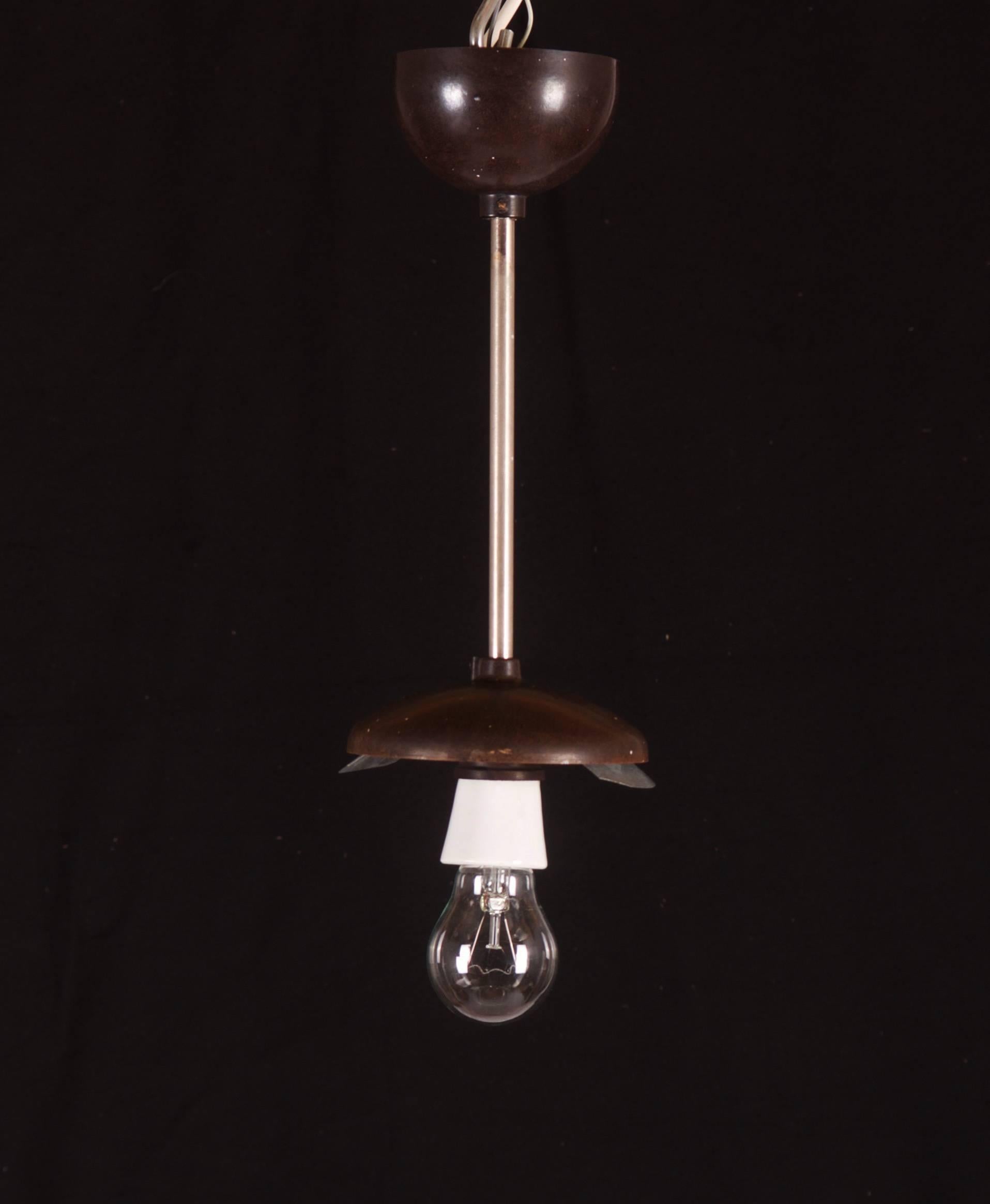 Czech Bauhaus Bakelite Pendant Lamp For Sale