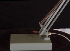 Grey Desk, Table Lamp by Luxo