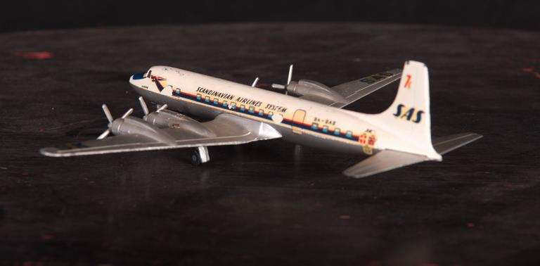 Vintage Douglas DC 7 C Airplane Model For Sale 3