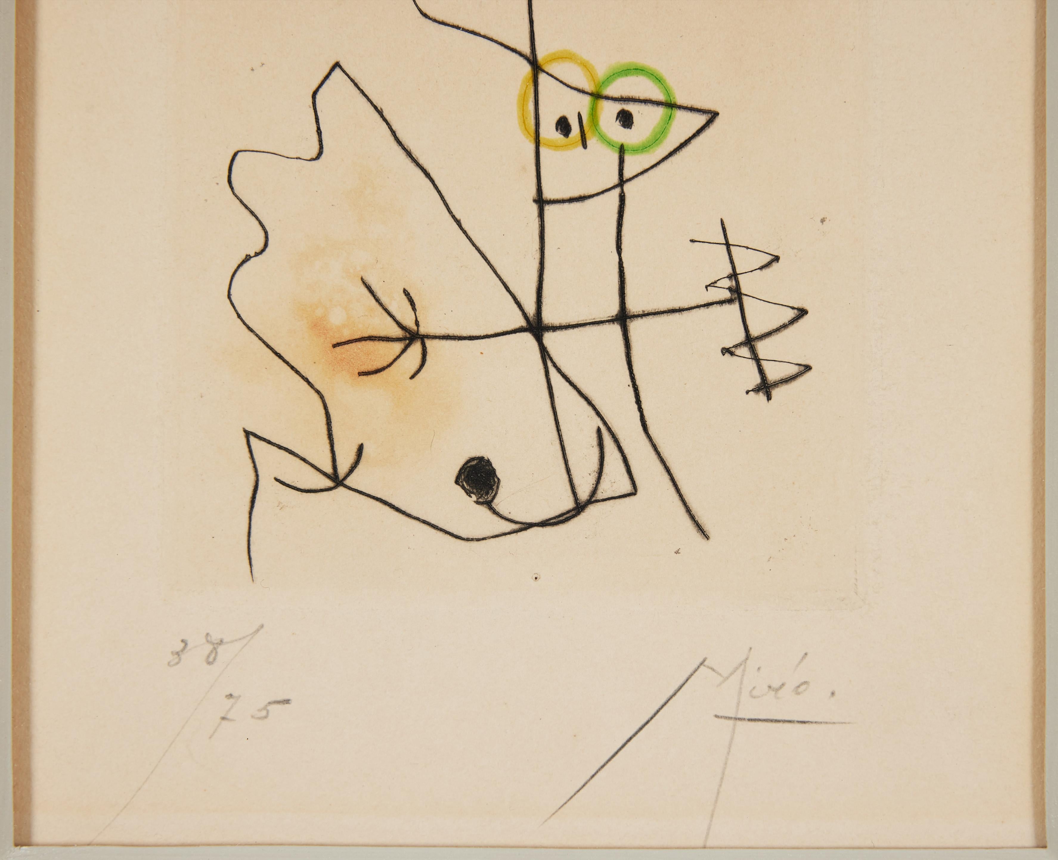Joan Miró Signiert 