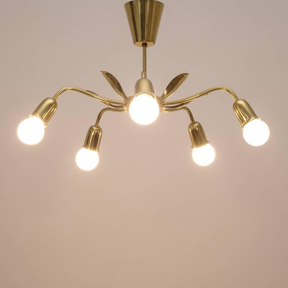 Mid-Century Chandelier by Rupert Nikoll 2