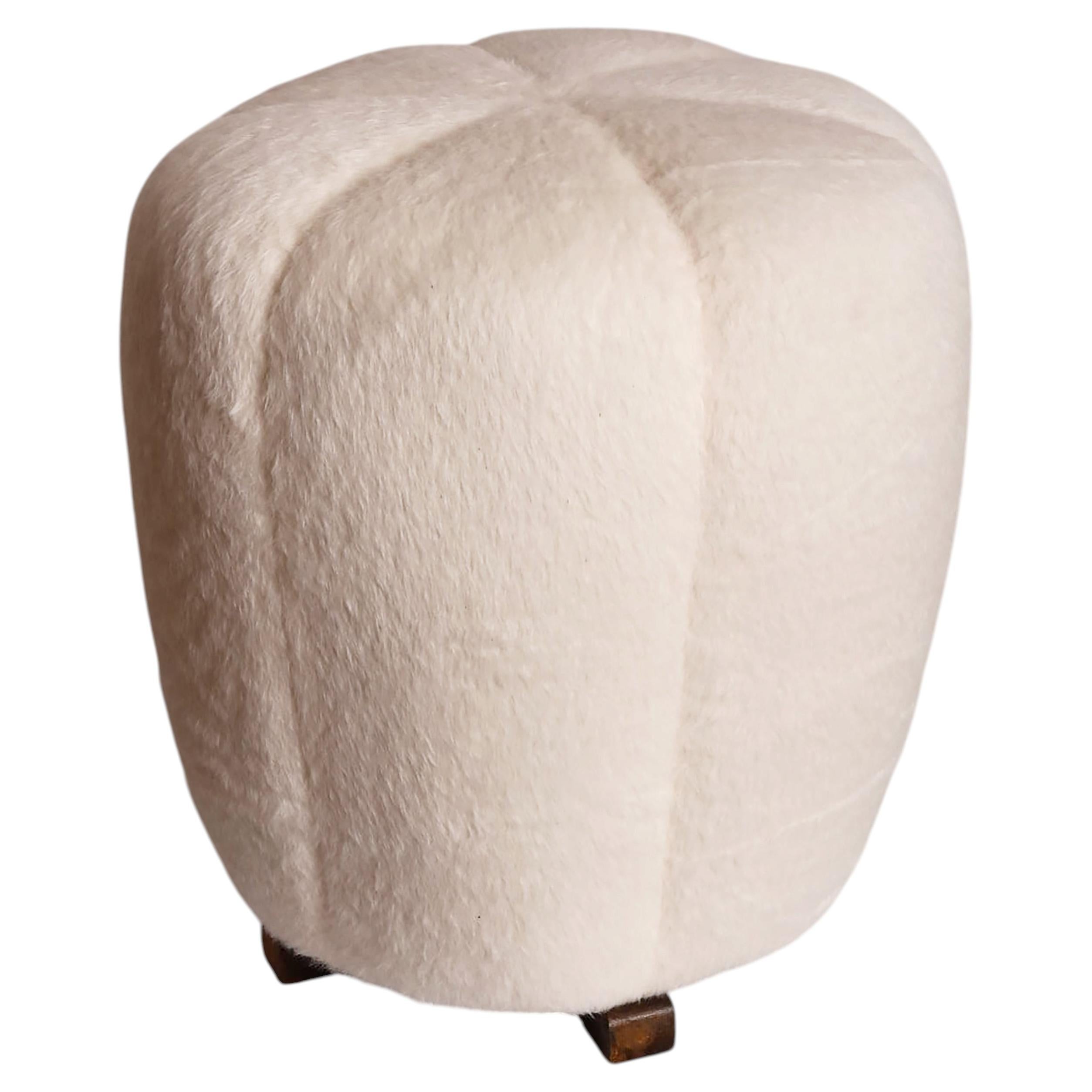 Art Deco Stool Ottoman, Footstool by Jindrich Halabala