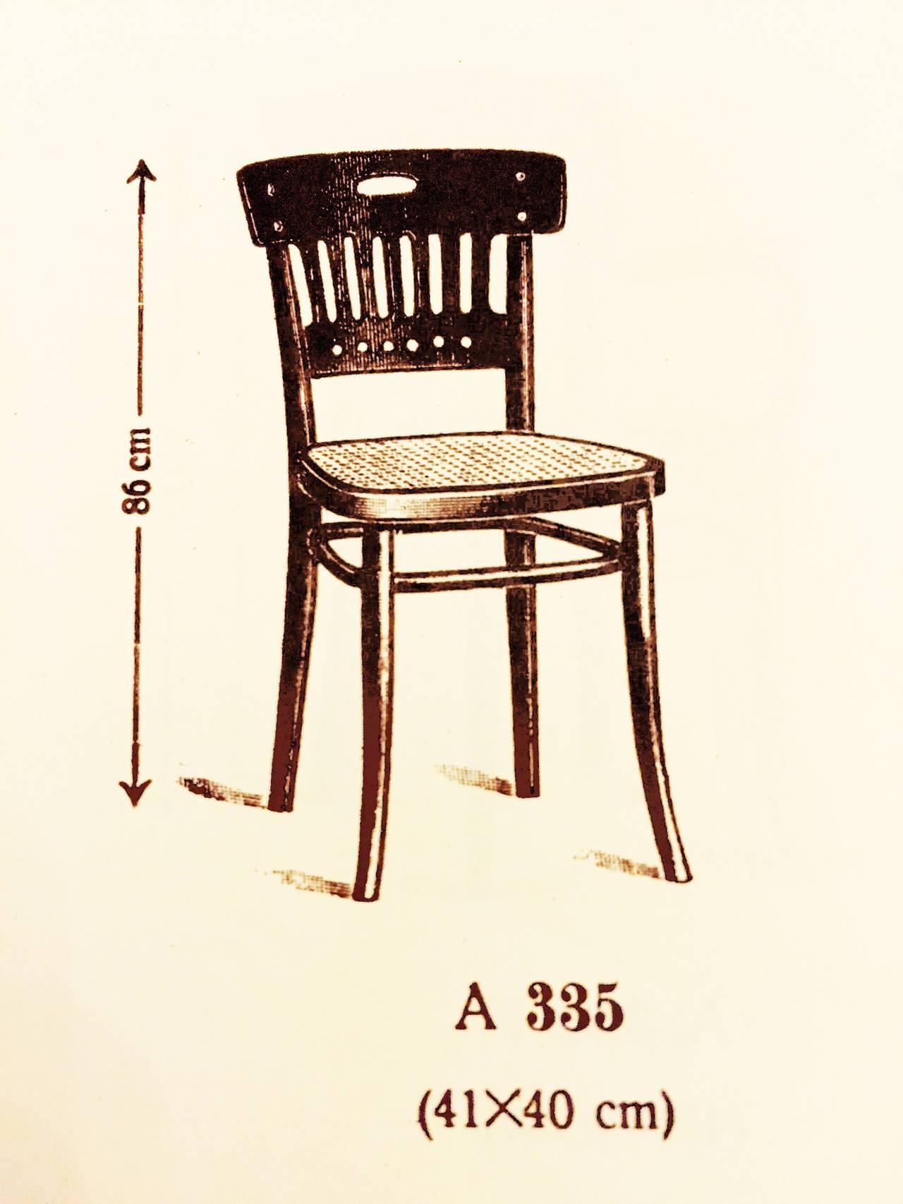 Sedie Thonet Sider attribuite a Marcel Kammerer in vendita 1