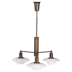 Poul Henningsen PH Limited Edition Three-Arm Chandelier