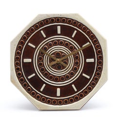 Ceramic Wall Clock by Britt-Louise Sundell for Gustavsberg