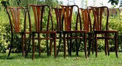 Set of Six Thonet Dining Chairs