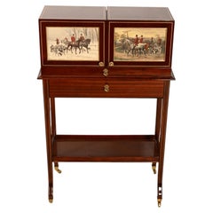 Late 19th Century Mahogany Pop Up Surprise Bar / Drinks Table