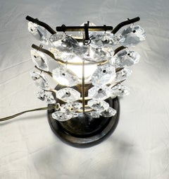 Cat Crystal Table Lamp By Bakalowits From The Early 1950s