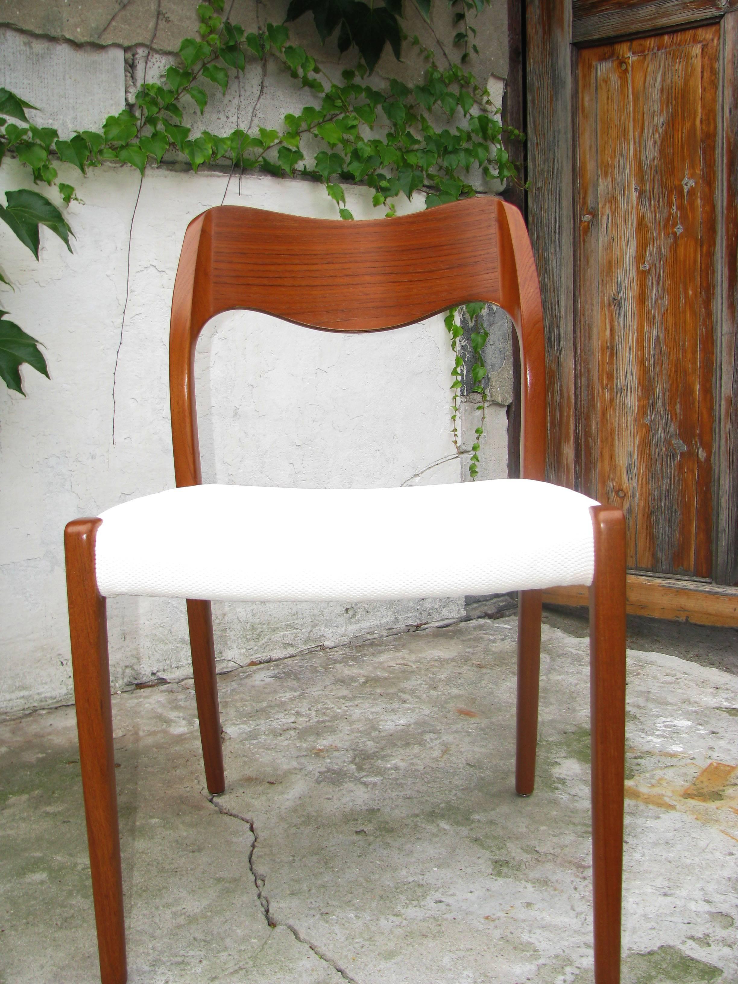 Teak Dining Chair by Niels Otto Møller Model 71 In Excellent Condition In Vienna, AT