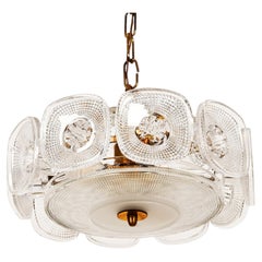Rare Vineta Chandelier by Kjell Blomberg for Gullaskruf from the 1960s