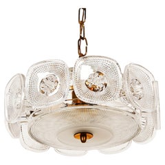 Rare Vineta Chandelier by Kjell Blomberg for Gullaskruf from the 1960s