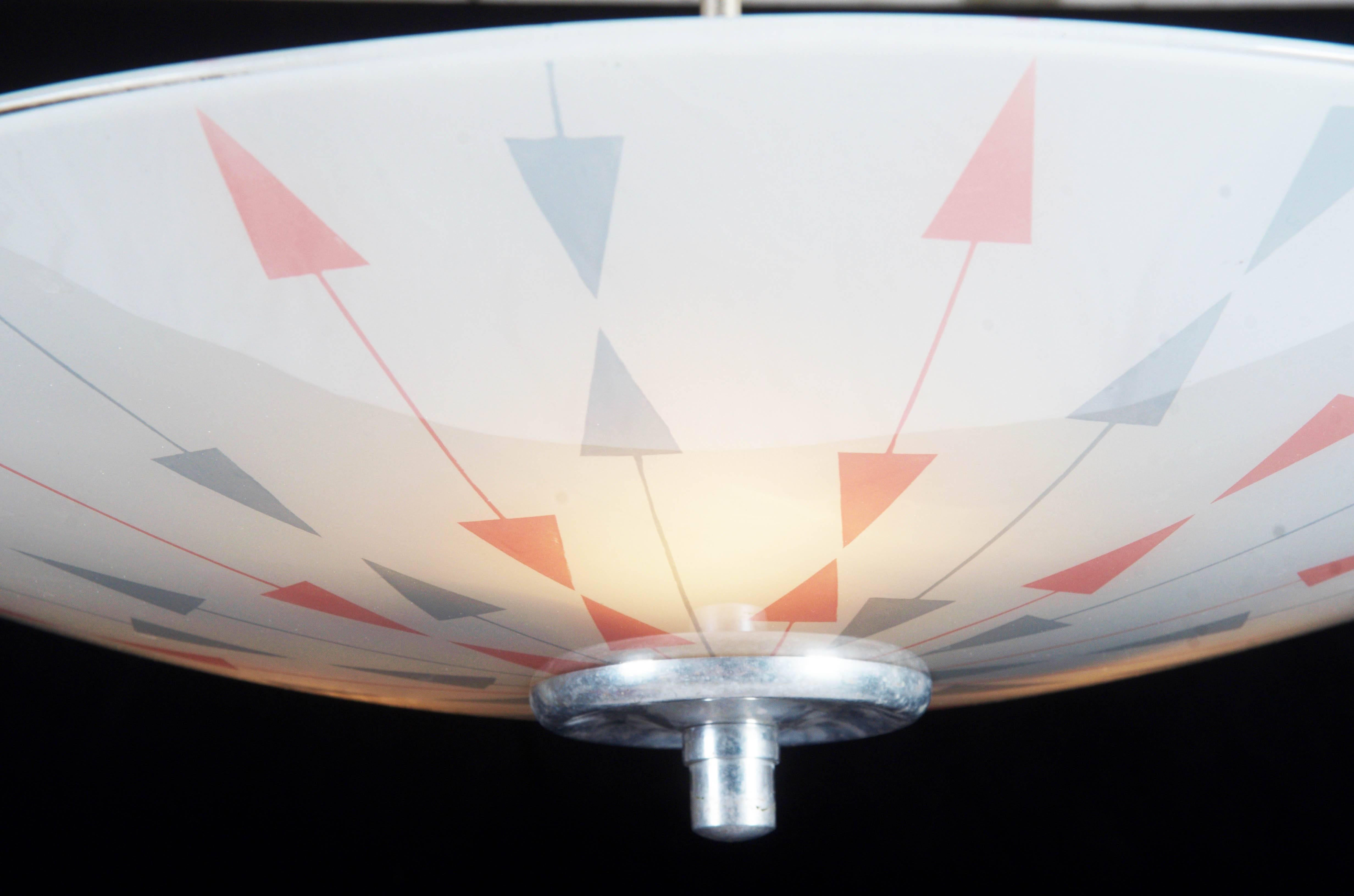 Mid-20th Century Czech Mid-Century Pendant Lamp for Brussels World Expo, 1958 For Sale