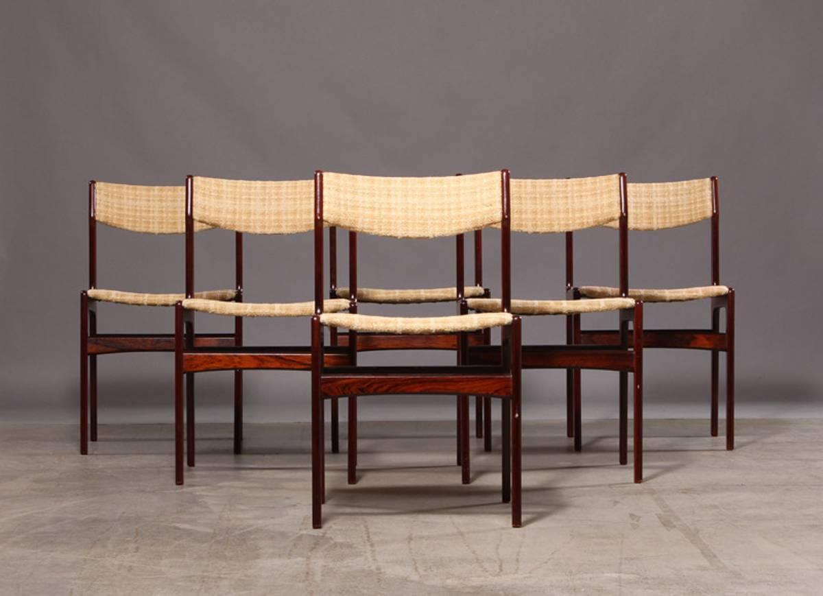 Set of Six Mid-Century Danish Dining Chairs 1