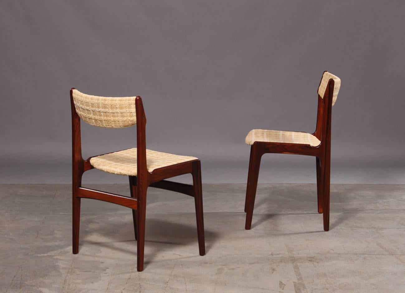 Hardwood Set of Six Mid-Century Danish Dining Chairs