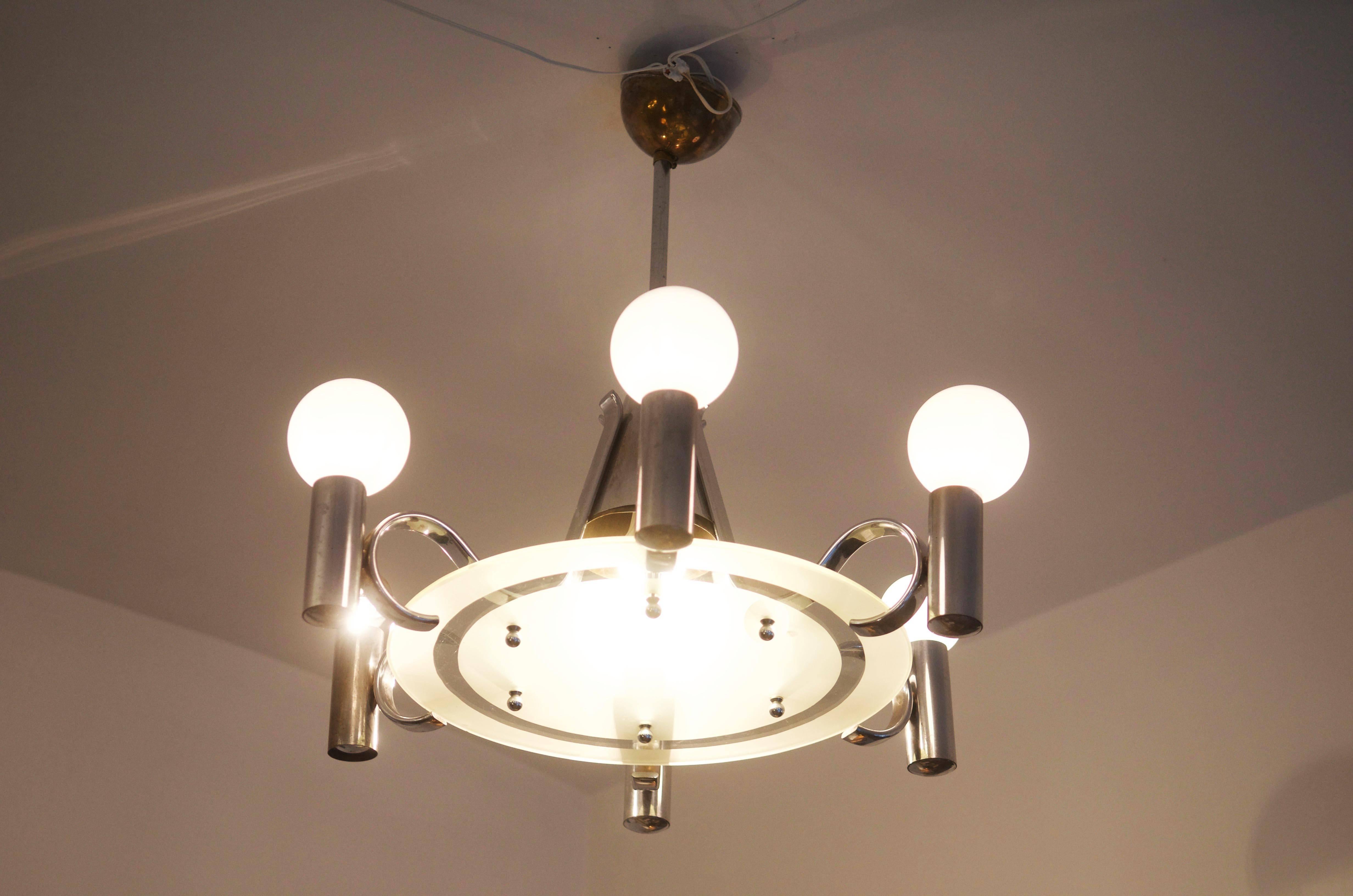 Bauhaus Chandelier from the 1930s For Sale 1