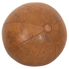 Vintage Leather Medicine Ball