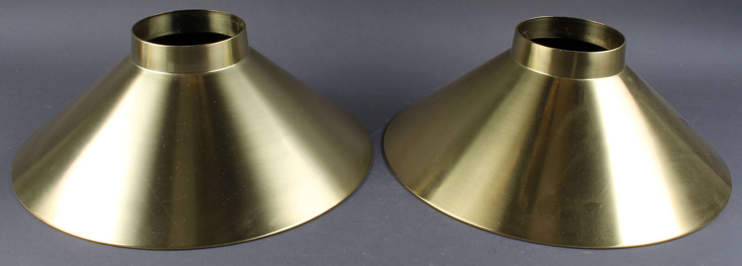 Mid-Century Adjustable Danish Brass Pendant by Lyfa 2