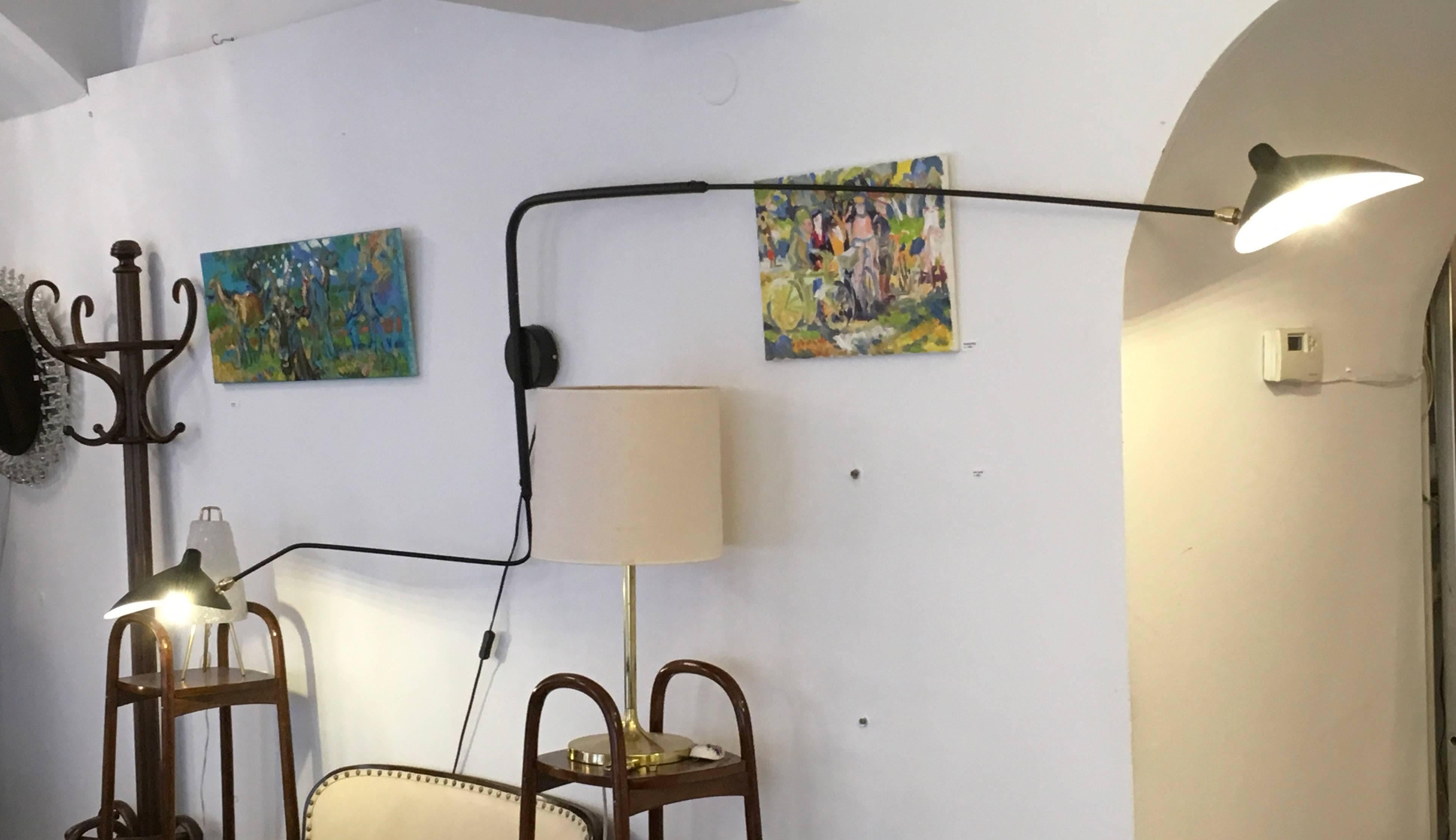 Sconce with Two Rotating Arms in the Style of Serge Mouille 2