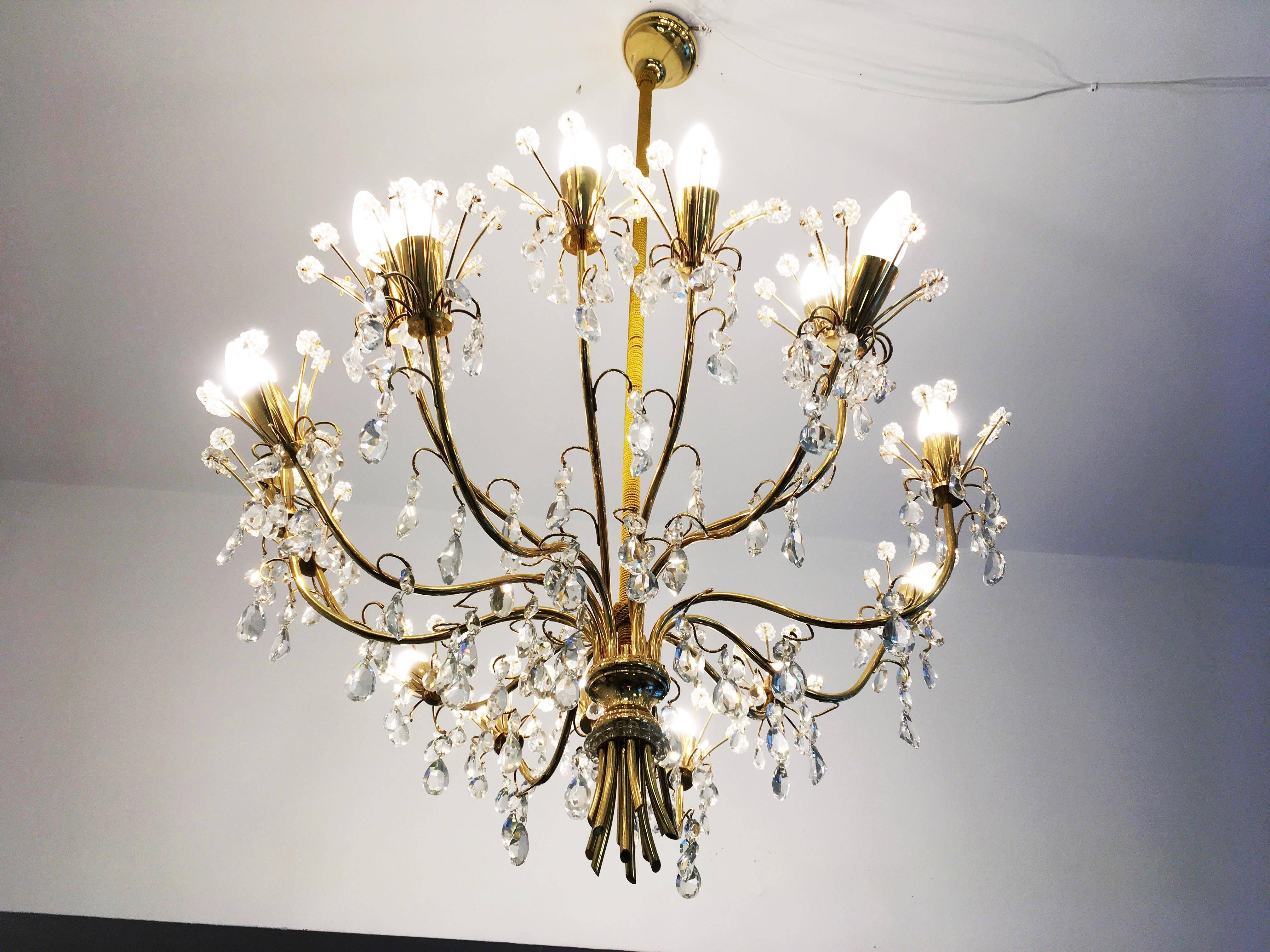 Large Chandelier by J.L Lobmeyr 4