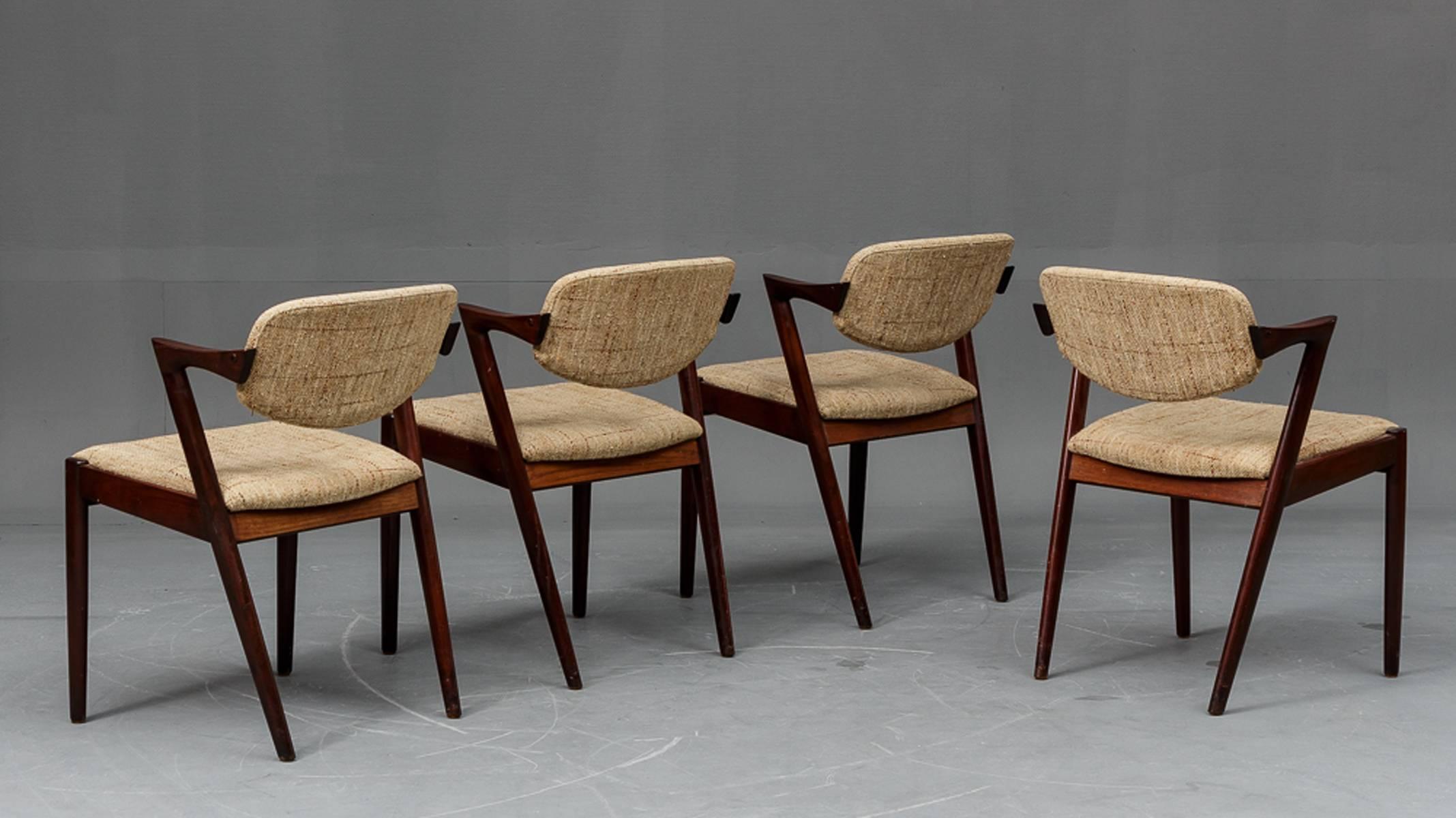 Scandinavian Modern Chairs by Kai Kristiansen Model 42