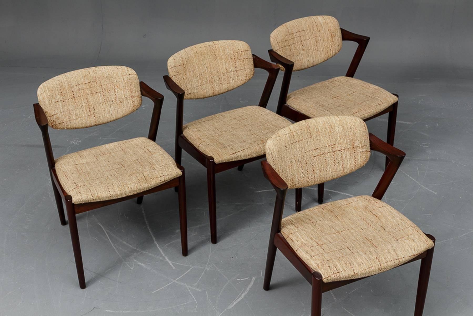 Chairs by Kai Kristiansen Model 42 im Zustand „Gut“ in Vienna, AT