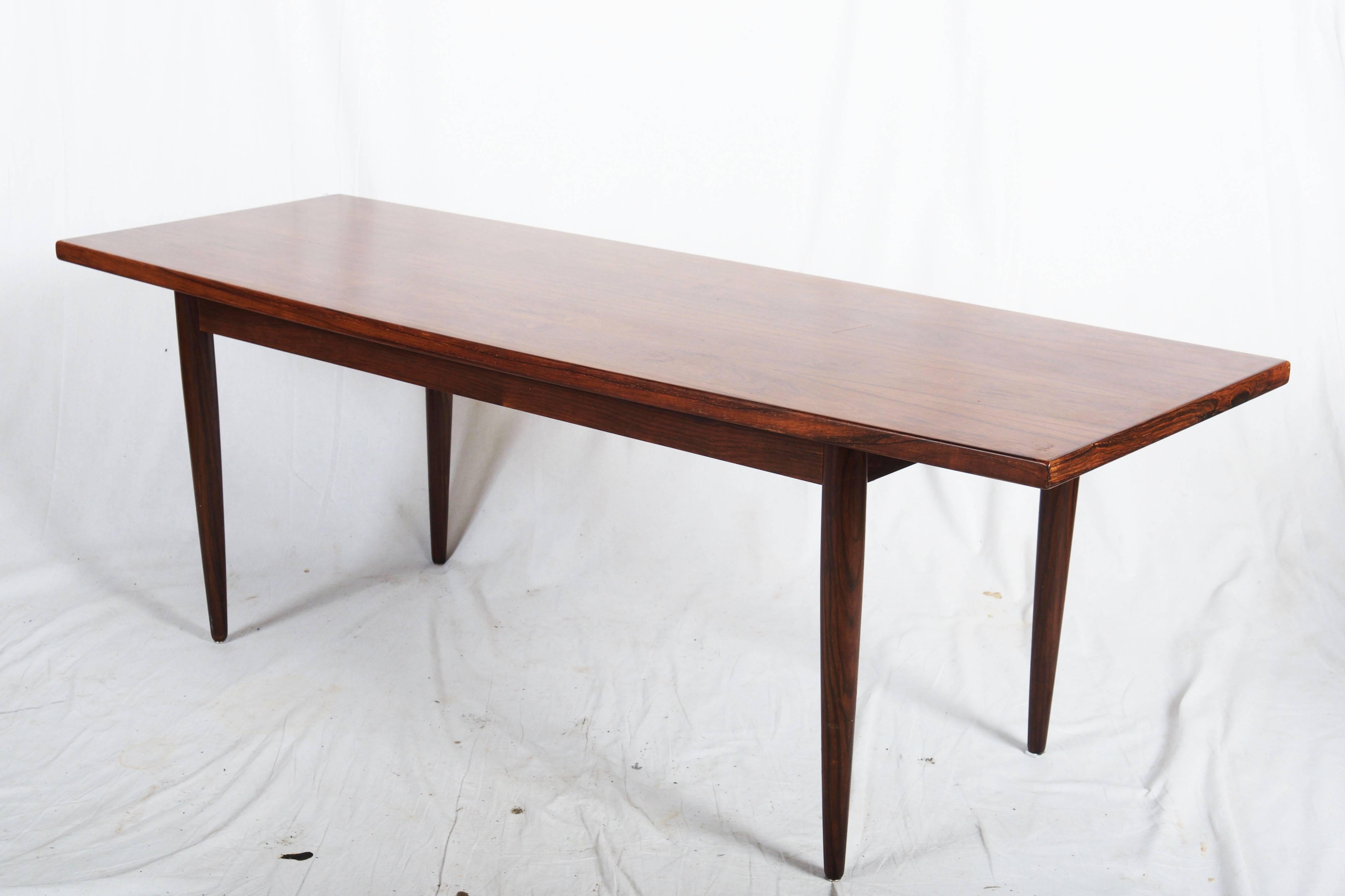 Solid hardwood with veneer made in the 1960s in Denmark. Signed 