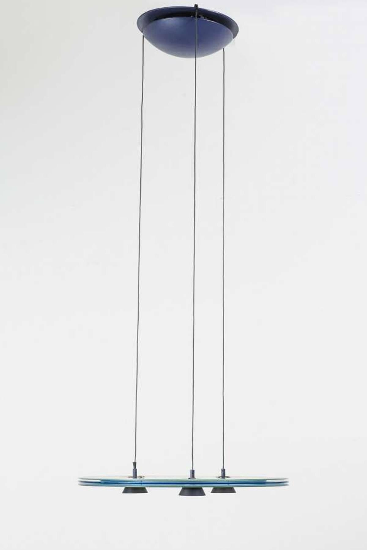 Glass Aurora Pendant by Perry King & Santiago Miranda for Arteluce