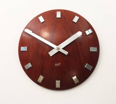 Mid-Century Wall Clock by LM Ericsson