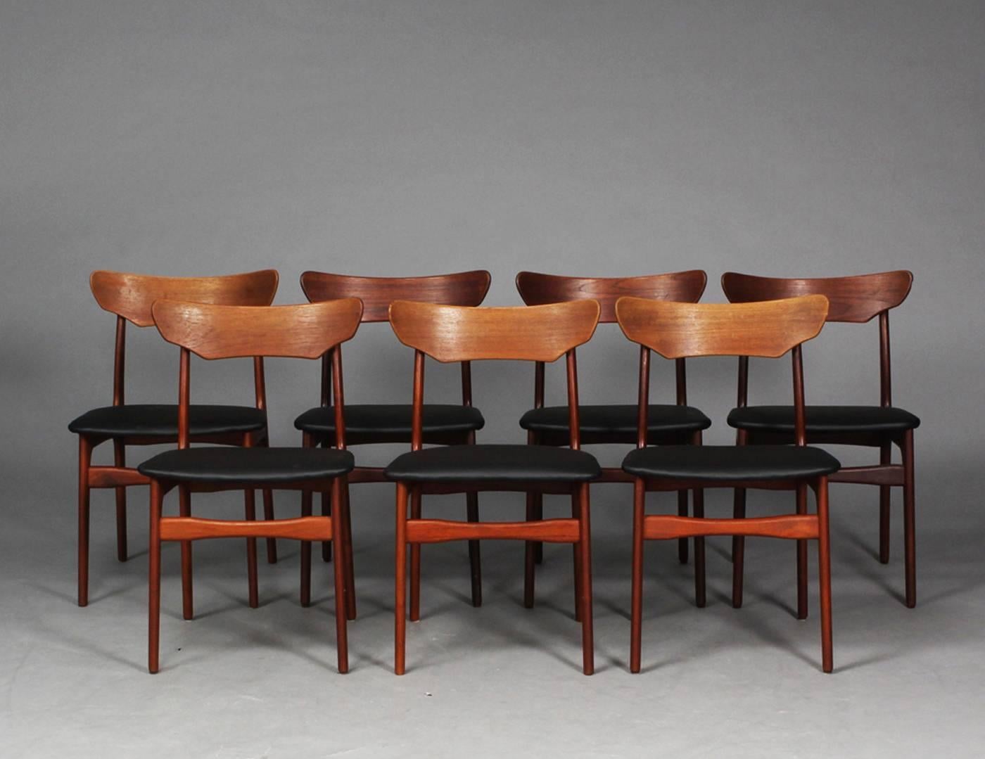 Scandinavian Modern Up to Seven Schønning & Elgaard Dining Chairs For Sale