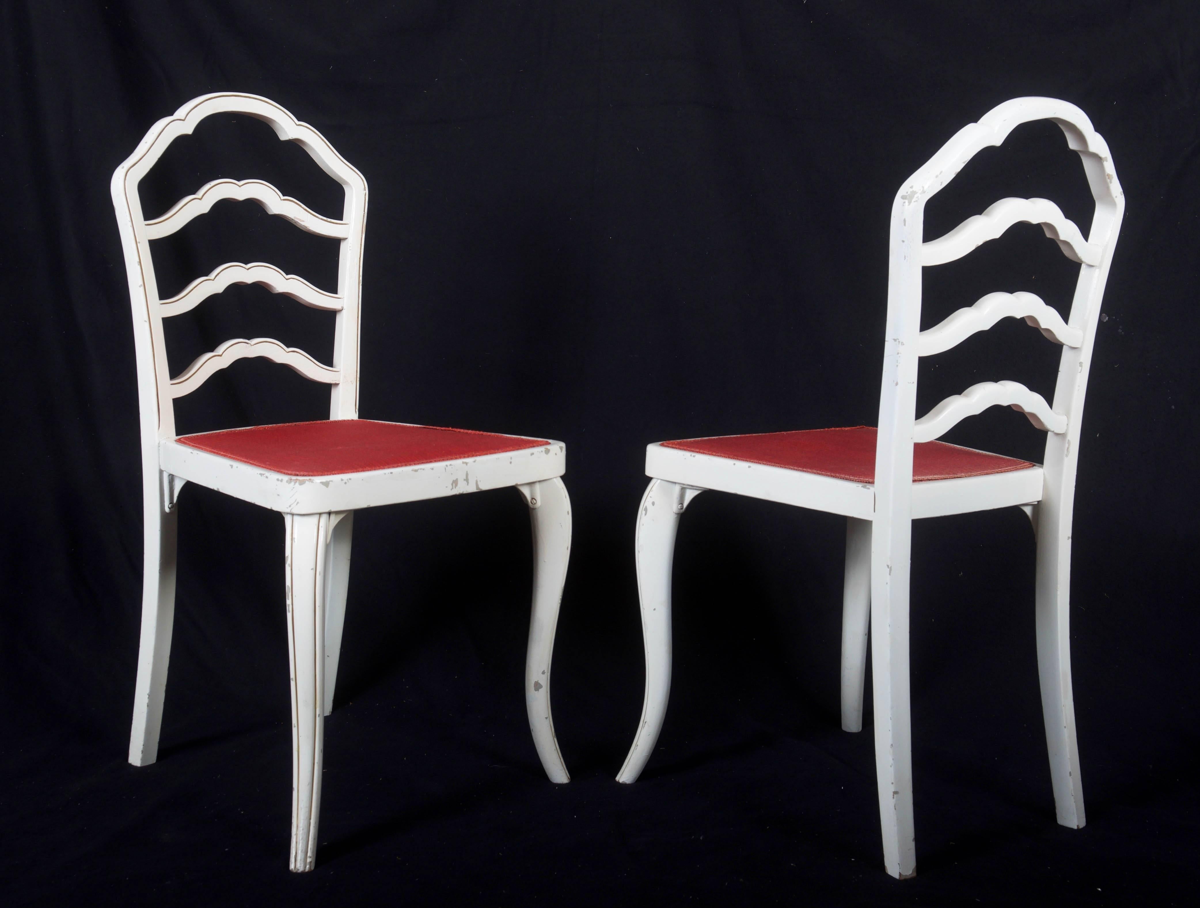 Mid-20th Century Set of Eight Thonet Dining Chairs For Sale