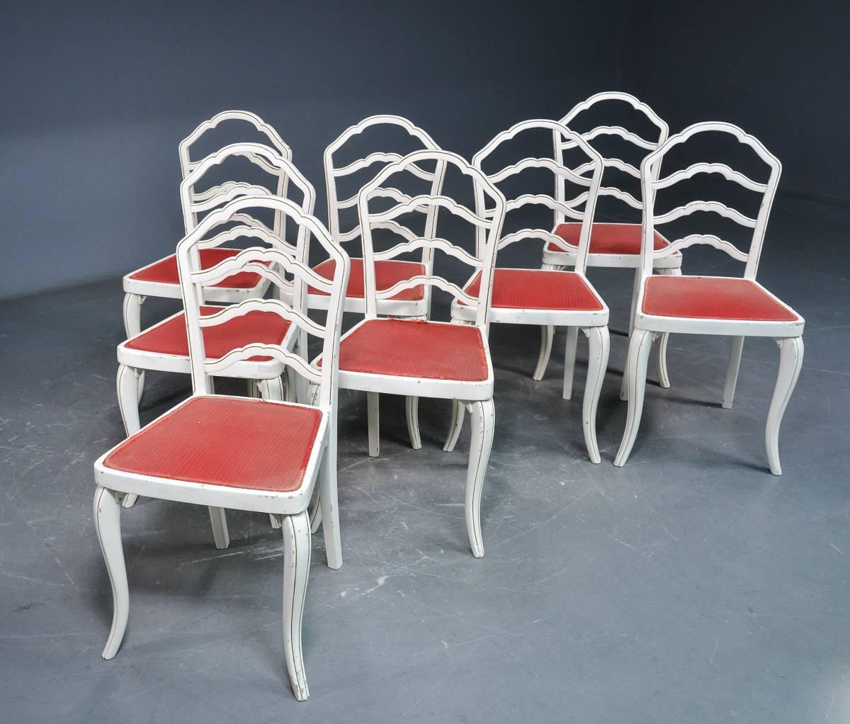 Set of Eight Thonet Dining Chairs For Sale 3