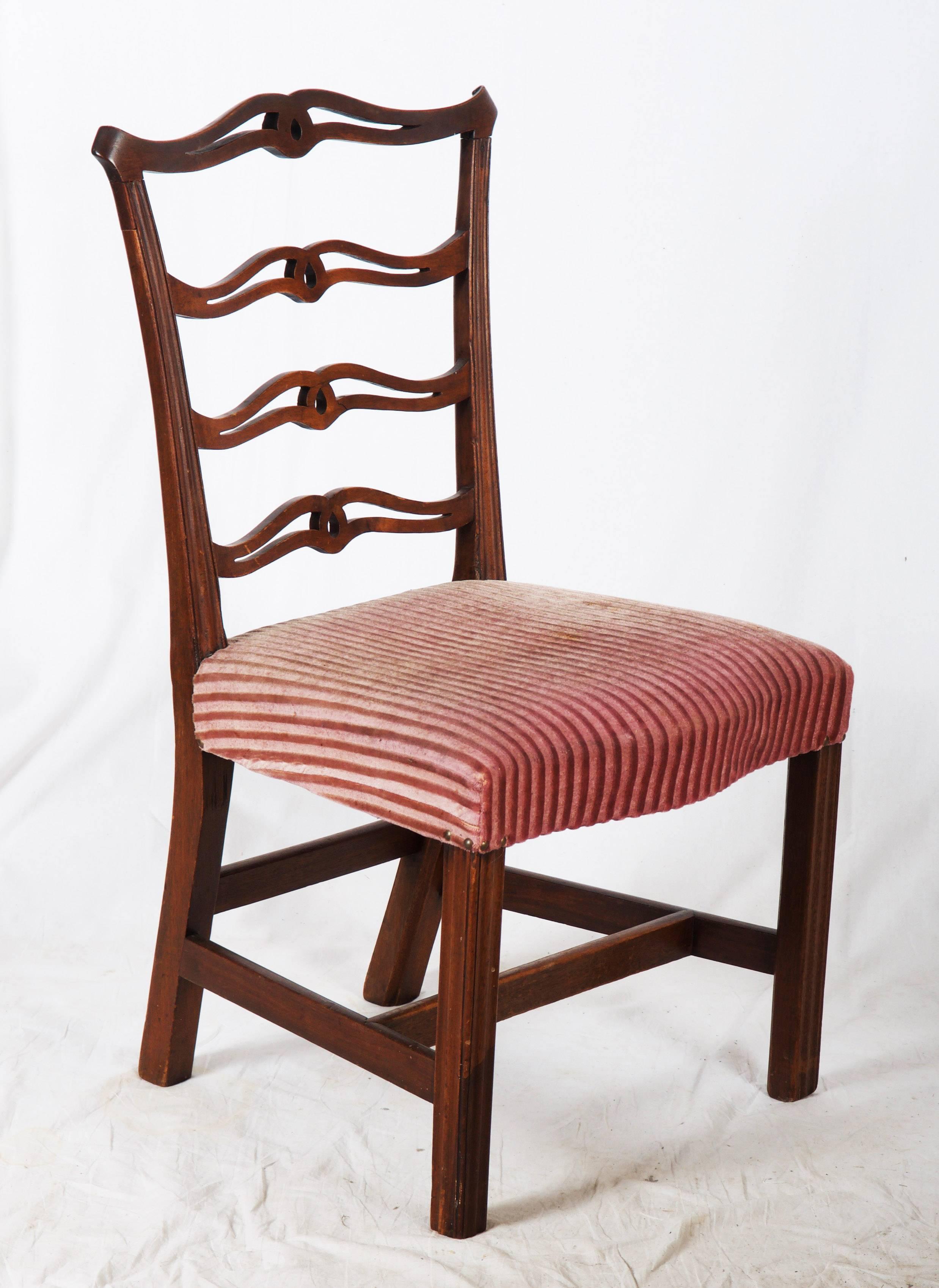 Chippendale Carved Mahogany “Ribbon-Back” Side Chair 1