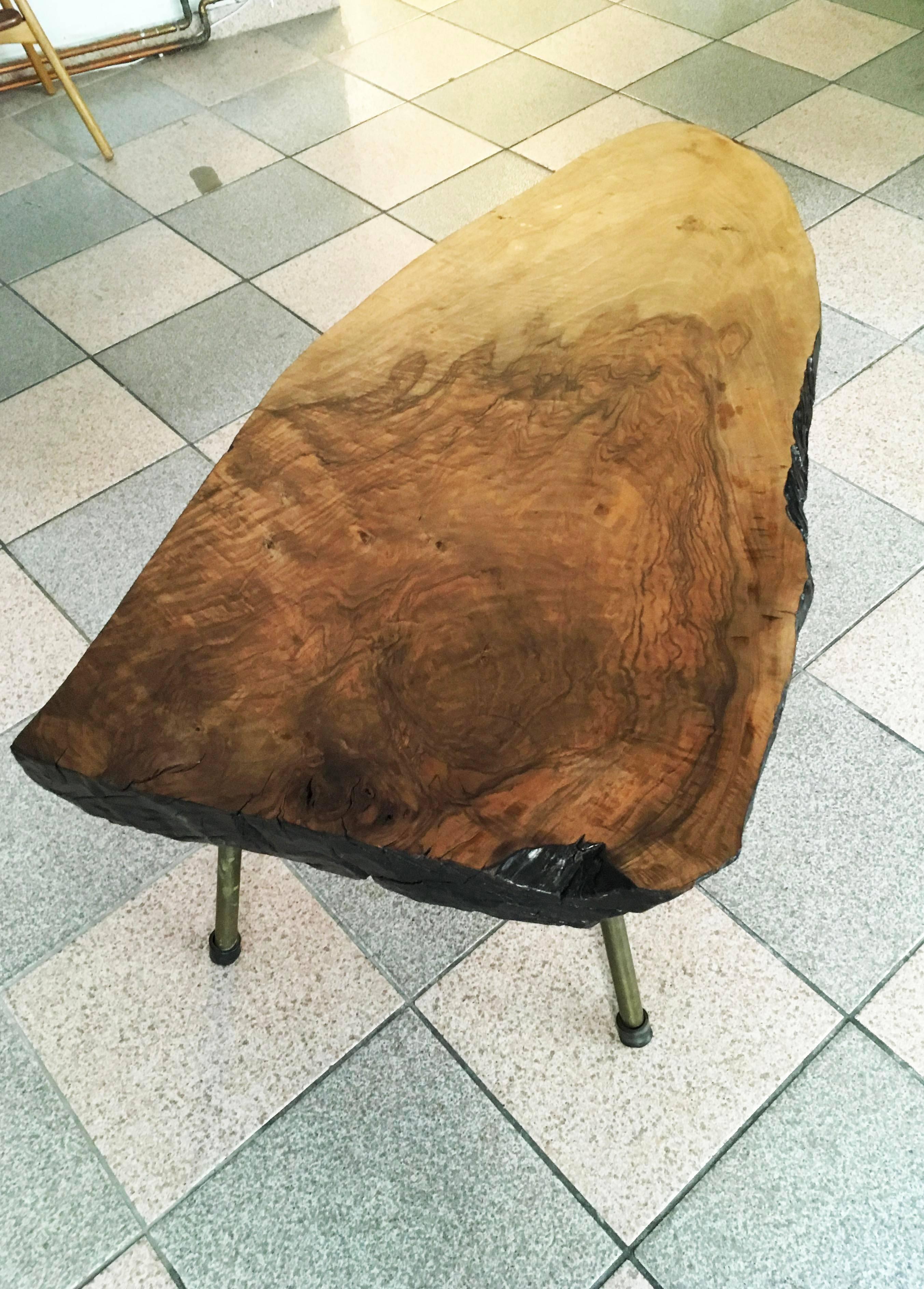 Mid-Century Modern Large Carl Aubock Tree Table For Sale