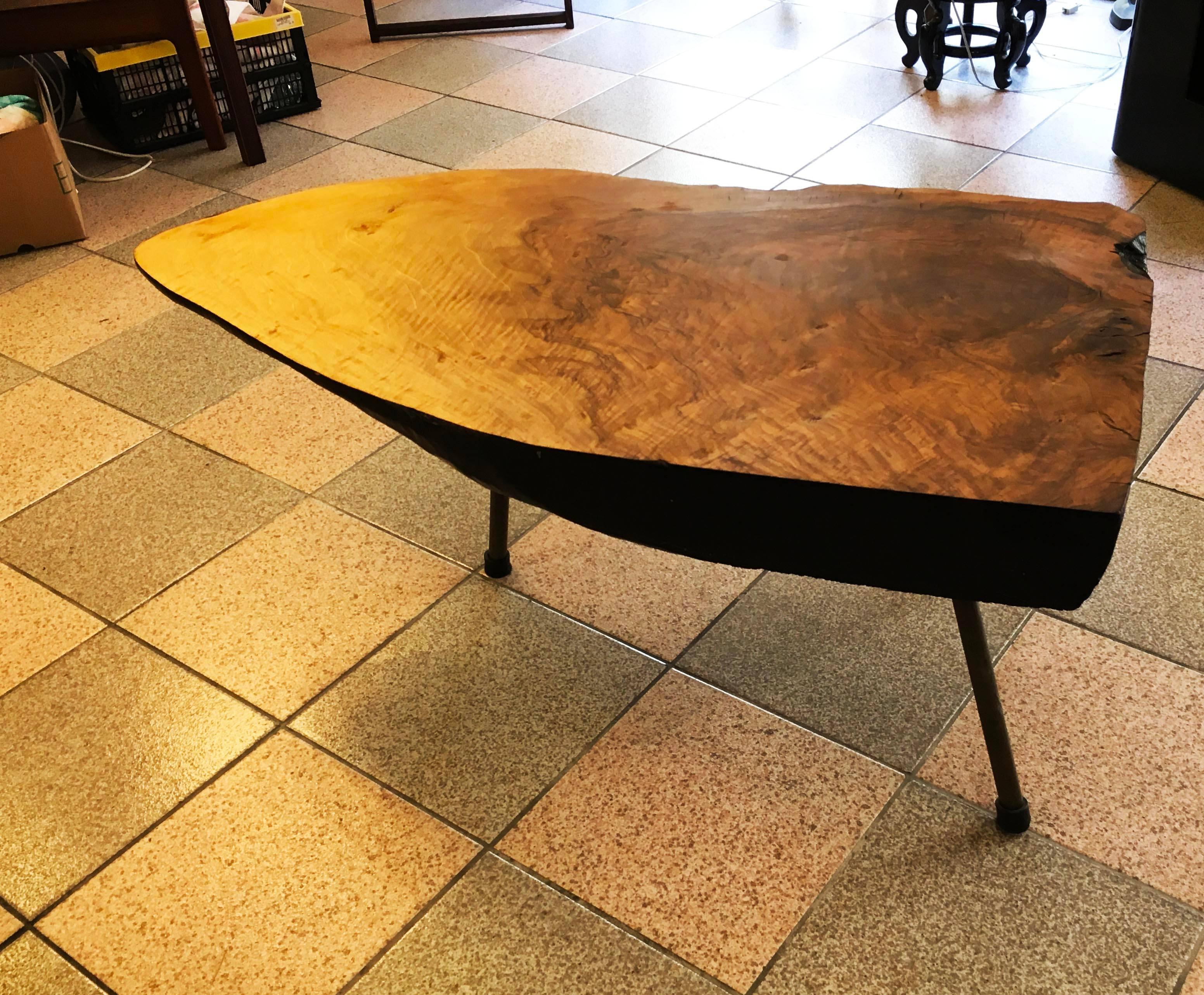 Mid-20th Century Large Carl Aubock Tree Table For Sale