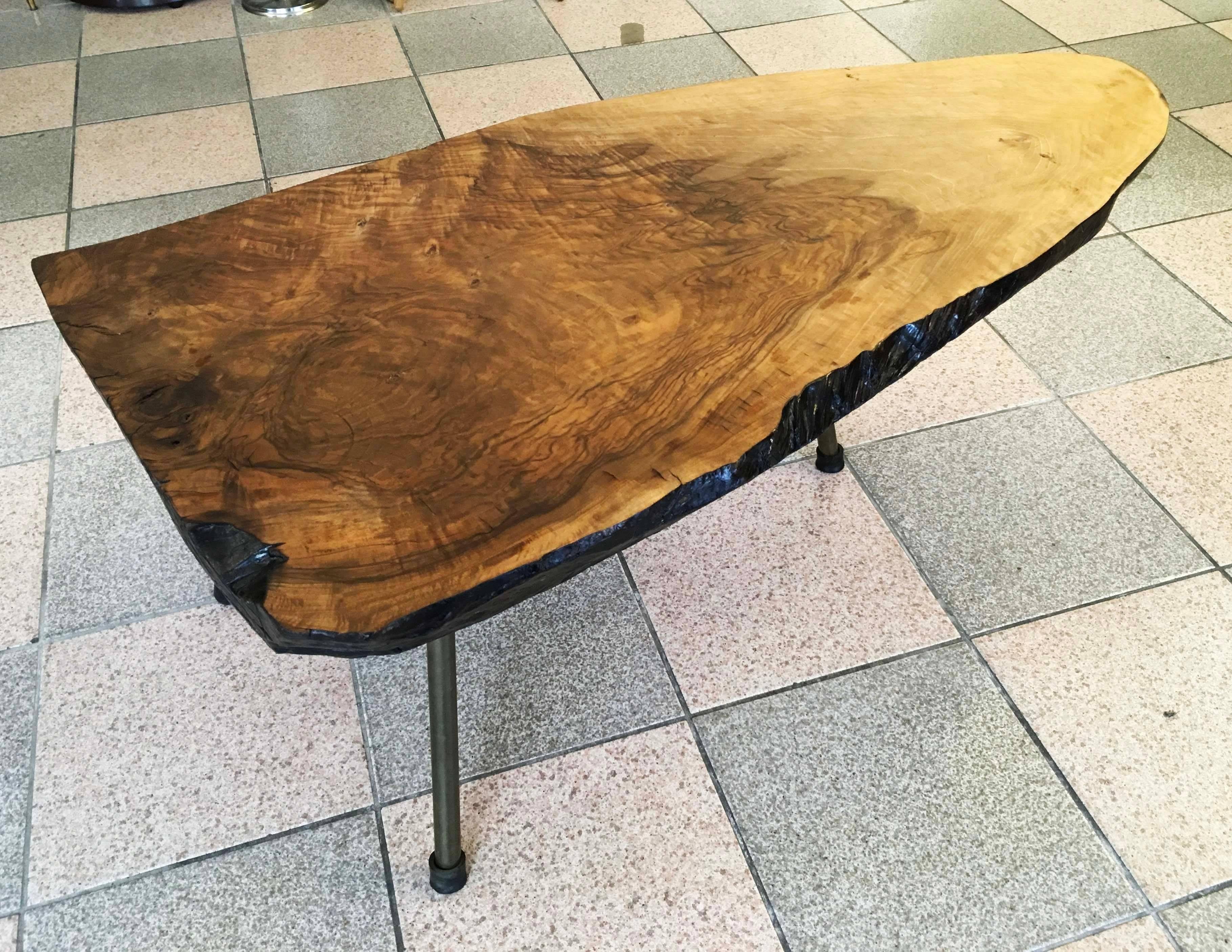 Brass Large Carl Aubock Tree Table For Sale