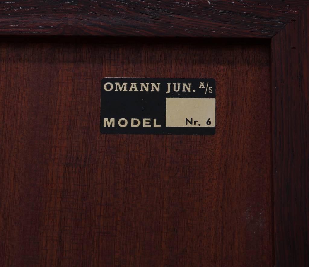 Mid-Century Modern Midcentury Danish Bookcase Cabinet by Omann Junior