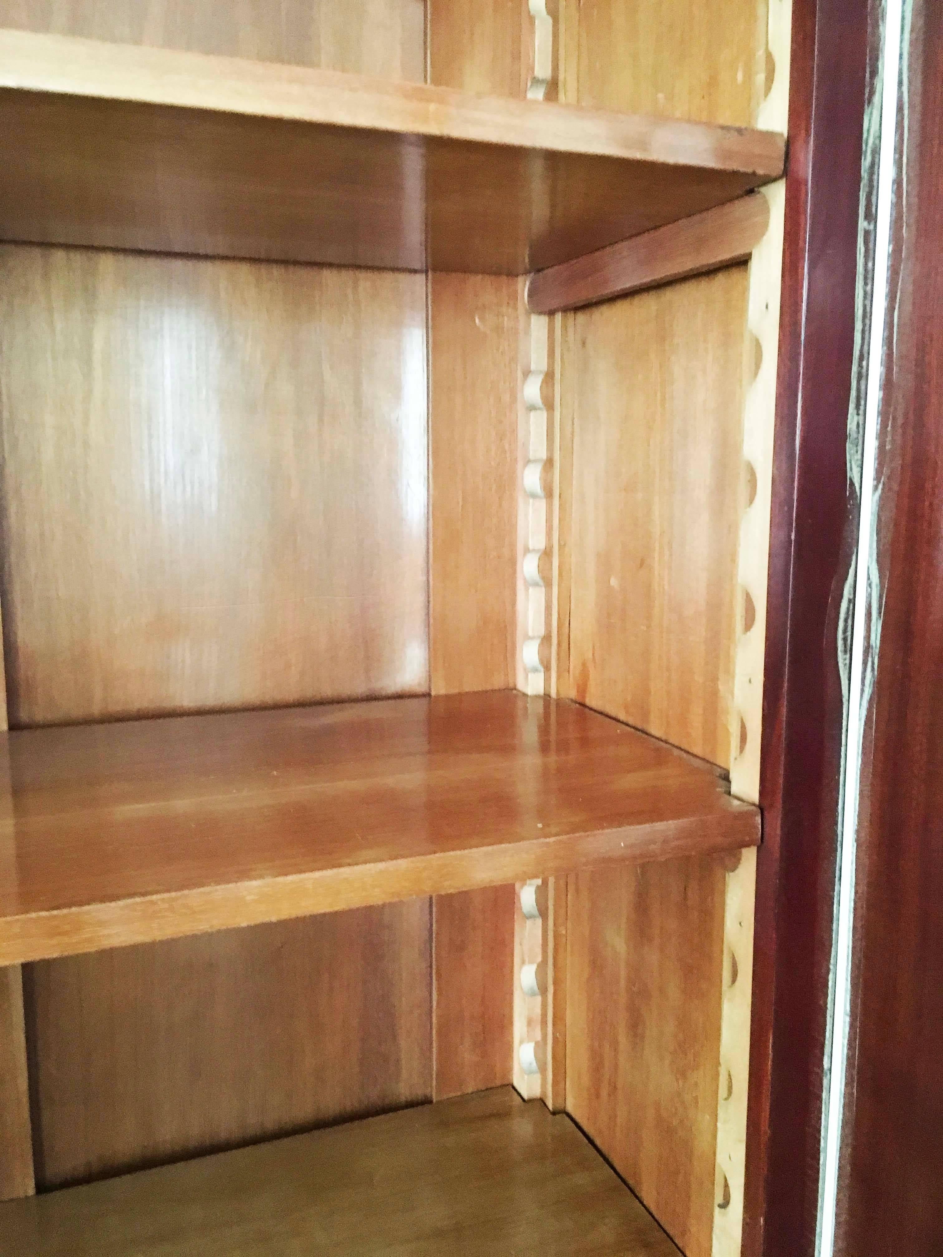 British Fine Sheraton Style Mahogany Bookcase