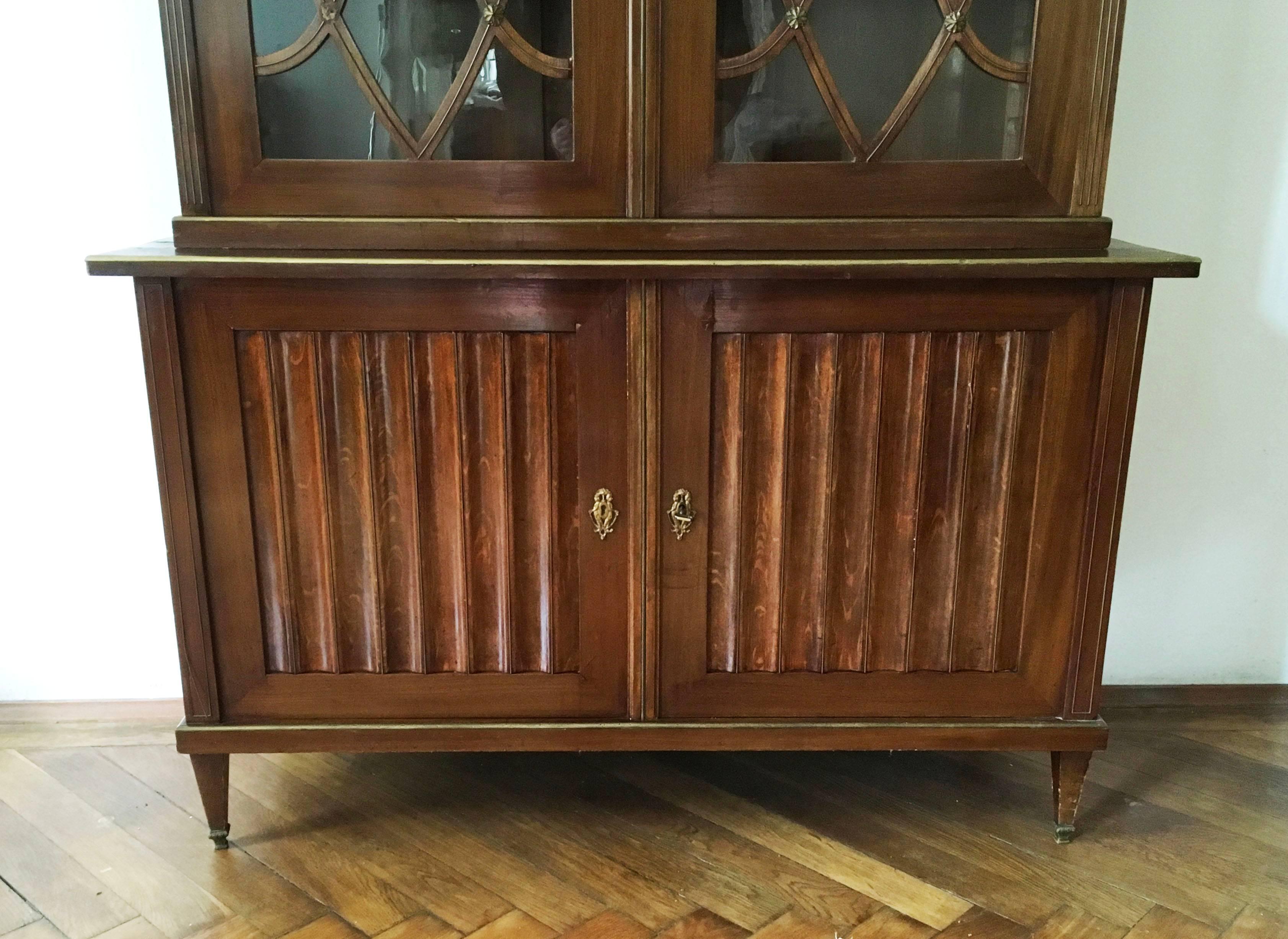 Fine Sheraton Style Mahogany Bookcase 4