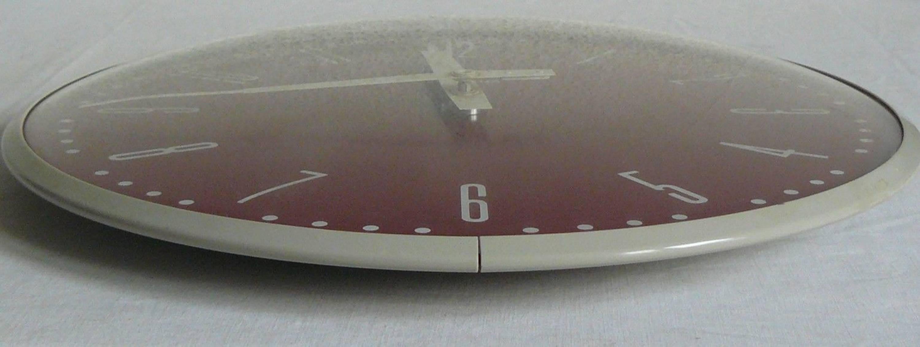 swiss railway wall clock