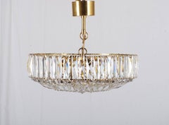 Swedish Cat Crystal Chandelier