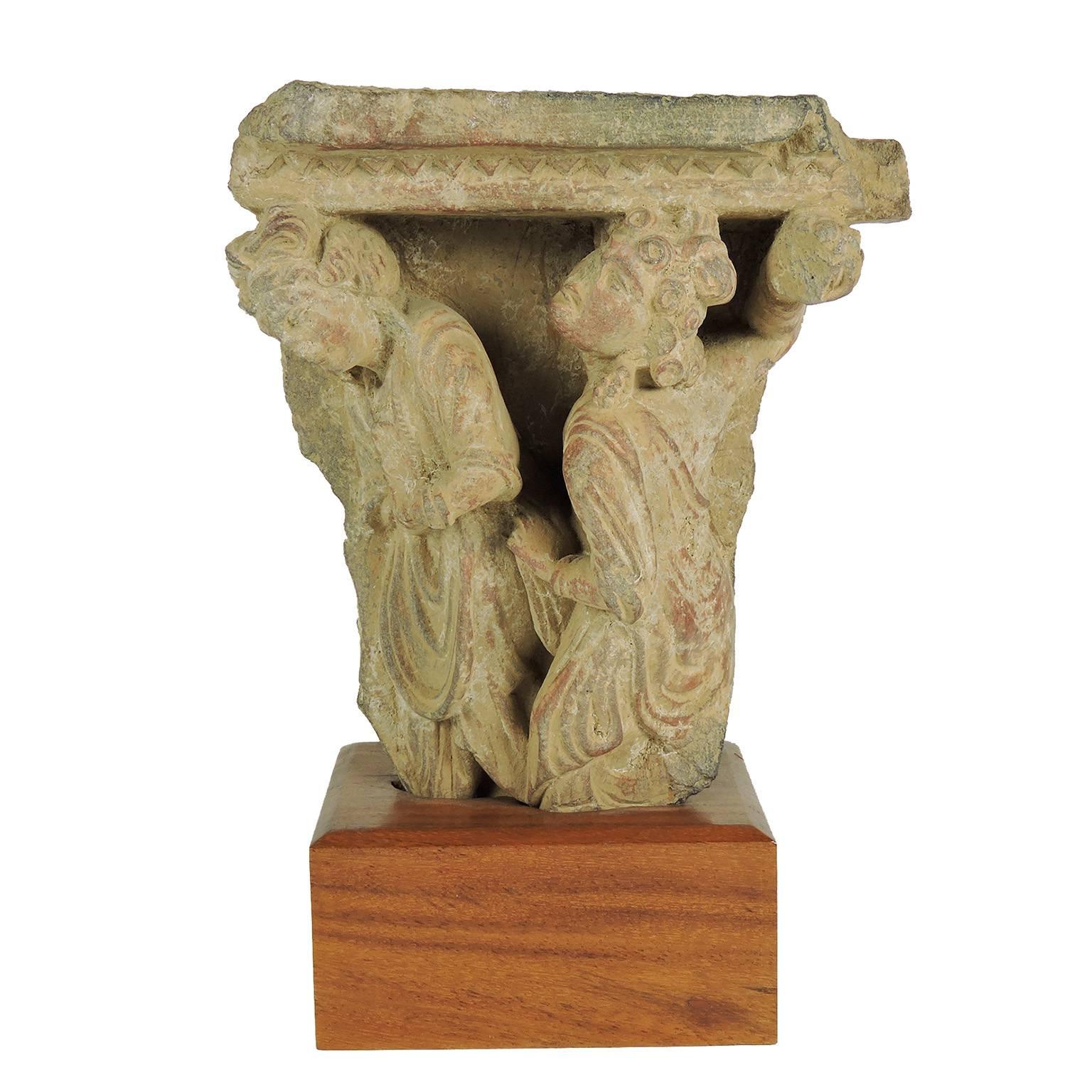 2nd Century Ad Gandharan Carved Stone Architectural Element 