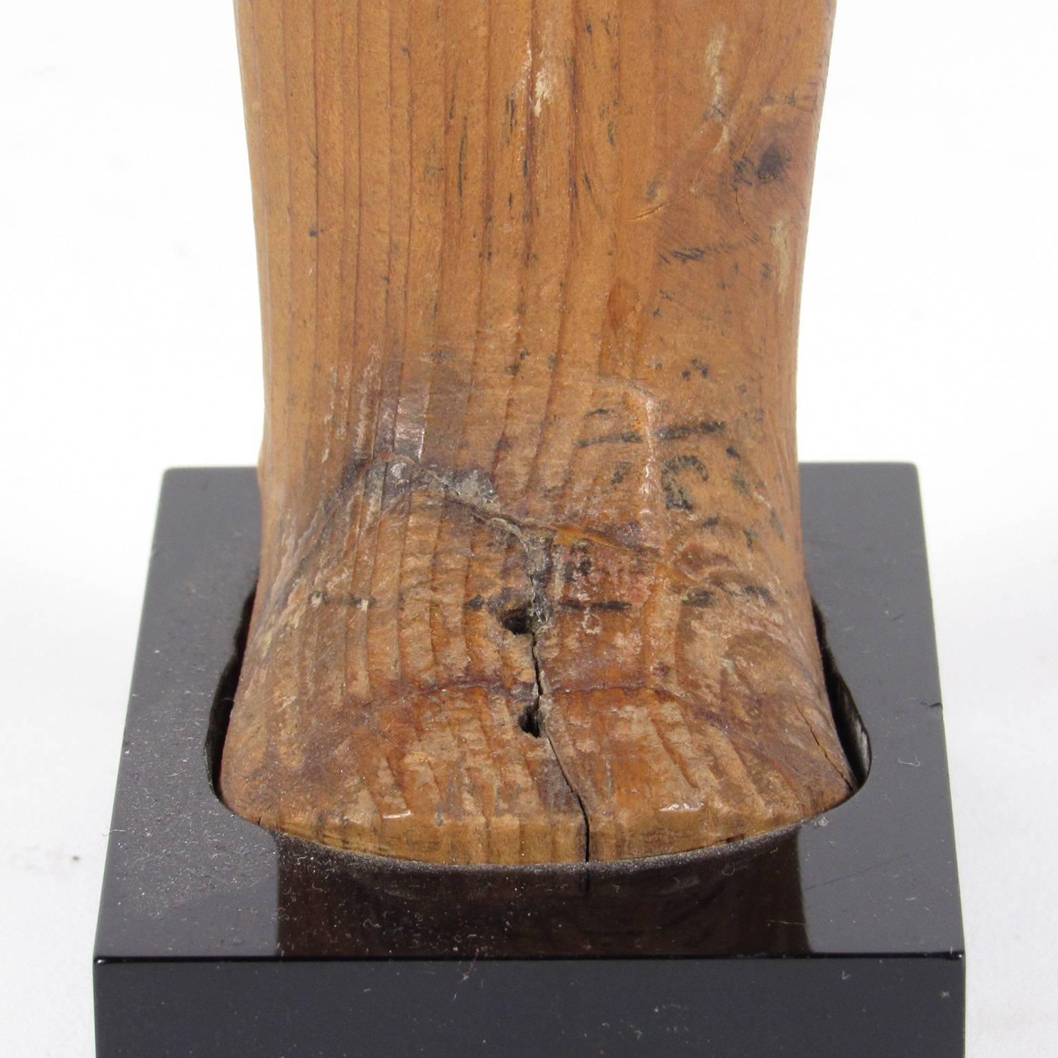 Ancient Egyptian Carved Wood Ushabti Figure 1