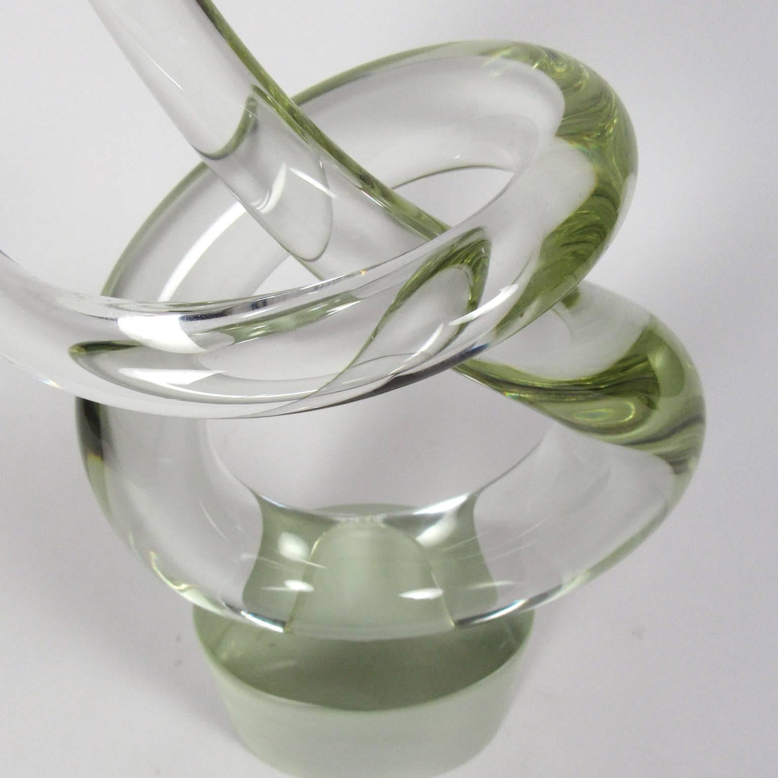 clear glass sculpture