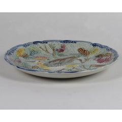 Early Majolica Exotic Bird Plate