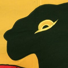 Massive Joseph Waelkens Embroidered Applique Flag of Flanders